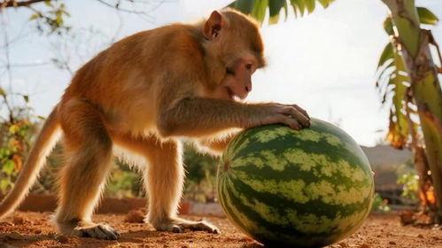 猴子吃瓜全文,一场欢乐的夏日奇遇