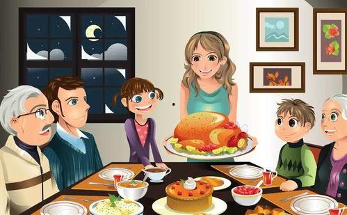 一家人在客厅里吃瓜,一家人的温馨客厅时光